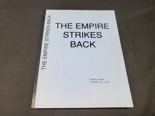 Star Wars Empire Strikes Back, Looseleaf Script 4th Draft 1978