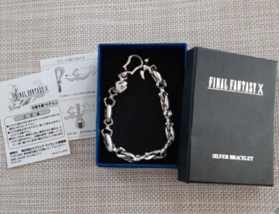 Final Fantasy X Square Tida Silver 925 Bracelet (Size 21) wz