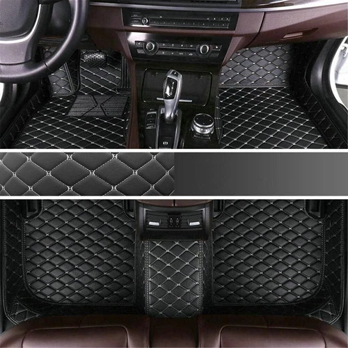 Alfombrillas coche cuero impermeables de lujo para Peugeot 5008, 508 forro automático - Imagen 32 de 44