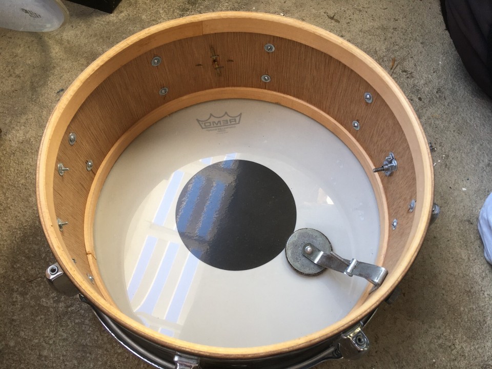 Zim Gar 14" Black Diamond Pearl 8 Lug Snare Drum. Slingerland clone