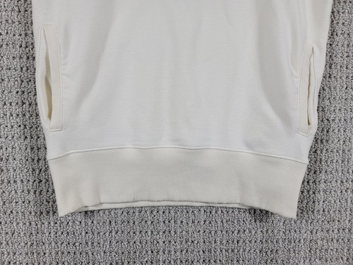 Gap Womens Beige Pullover Sweatshirt w Cuffed Sleeves Sz Medium Y2K Relaxed Fit - Picture 3 of 13