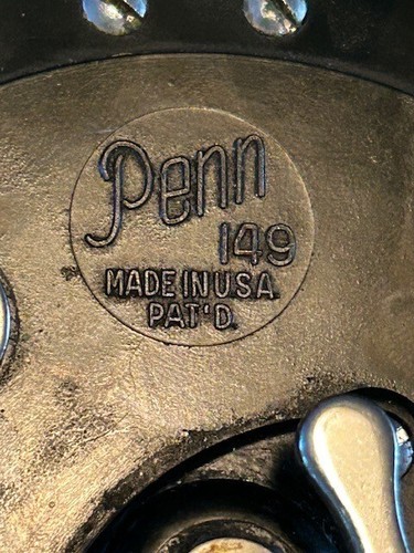 DE COLECCIÓN PENN MARINER NO. CARRETE DE PESCA 149 DEEP SEA CARRETE CON LA CAJA ORIGINAL - Imagen 5 de 12