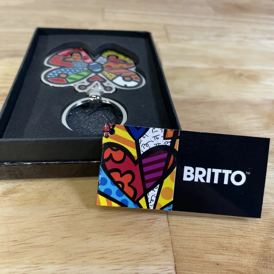 Romero Britto бабочка брелок - #333163 новый - Изображение 2 из 4