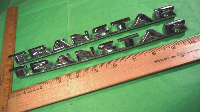 BU85 Studebaker Transtar Door Emblems Vintage 1956-64 TRANSTAR PICKUP 2E 3E