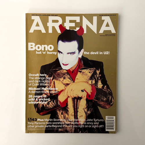 Arena Dec/Jan 93/94 #43 Bono U2 Michael Hutchence INXS Scorsese Fashion Gay/Bi - Bild 1 von 6