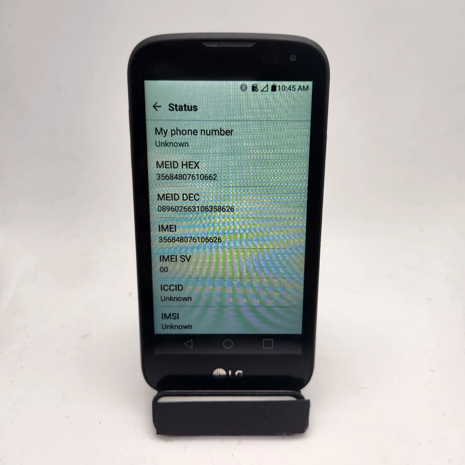 LG K3 LS450 Smartphone (Sprint) - 8GB Black - NO BATT #R52 - Image 2 of 4