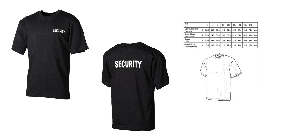 Maglietta security shop