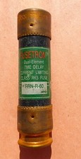 Bussmann Fusetron FRN-R-60 Class RK5 Fuse 60 Amp 250 Volt AC