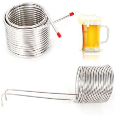 Stainless Steel Metal Coil Tube Immersion Wort Chiller Beer Wine Cooler Home US