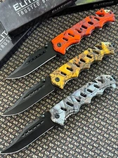 (WHOLESALE LOT x 12) ElitEdge Fighter Outdoor Camo Assisted Pocket Knife - A03