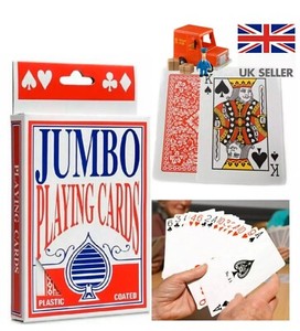 Extra Large Cards Jumbo Playing Cards Playing Cards Pack Of 52 Game Deck Ebay