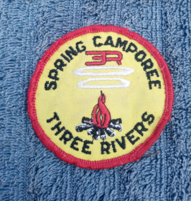 Vintage Boy Scouts America Uniform Patch Three Rivers Spring Camporee ...