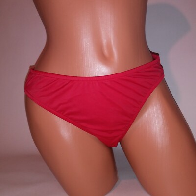 Venus Swim Bikini Bottom Size 12 Solid Red Full Coverage