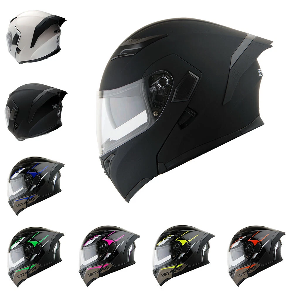 1Storm Motorcycle Modular Full Face Flip up Dual Visor Helmet