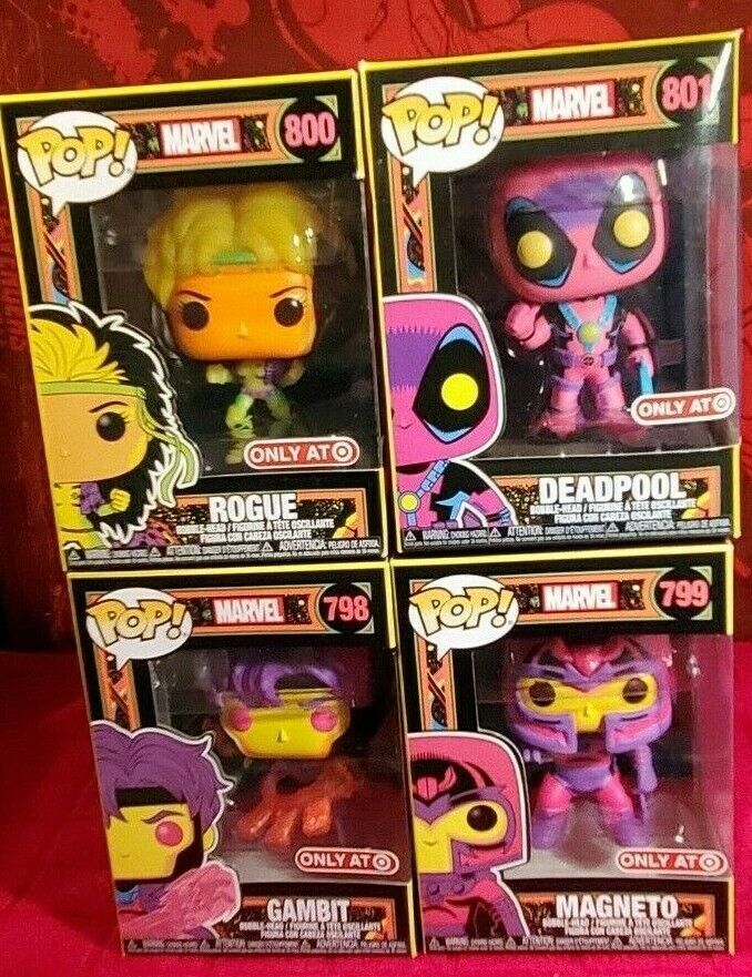  Funko Pop Marvel X-Men - Gambit Blacklight : Toys & Games