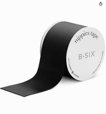 B-SIX NIPPIES TAPE COLOR BLACK 5.5 YARDS - BRAND NEW