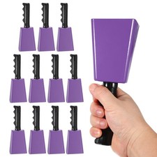 8 Inch Sports Event Bells, 12pcs Football Match Bells, Purple