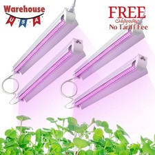 Super Bright 4FT Full Spectrum LED Grow Light for Indoor Plants - 4-Pack