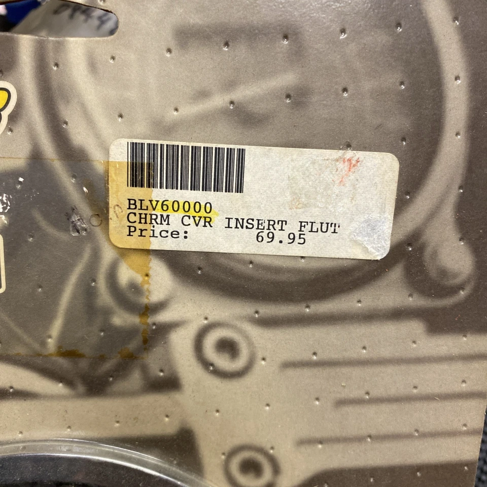 Cubierta de inserción de filtro de aire universal Cobra NOS cromada estriada 06-0000 BLV6000 ¡Nueva! Foto 2 de 3