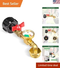 Brass Propane Refill Adapter for 1 lb Tanks – Effortless Convenience Guaranteed