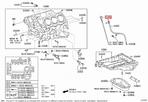 Genuine Prado KZJ95 KZJ90 KZJ120 1KZ Engine Oil Level Dipstick - Picture 19 of 20