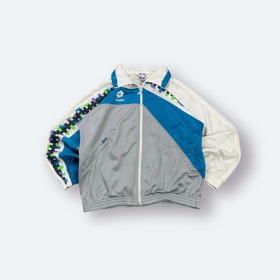 Lotto Vintage Trainingsjacke Grau Blau Weiß S | Vinverse