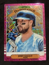2019 Panini Donruss Optic Diamond Kings Joey Gallo #15 Pink Velocity Prizm /199