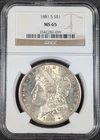 1881-S Morgan Silver Dollar $1 - NGC MS65 - Old Glory C&C Weekly 1c Auction!