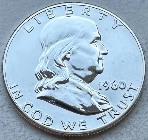 1960 Proof Franklin Half Dollar 90% Silver-INV#8450