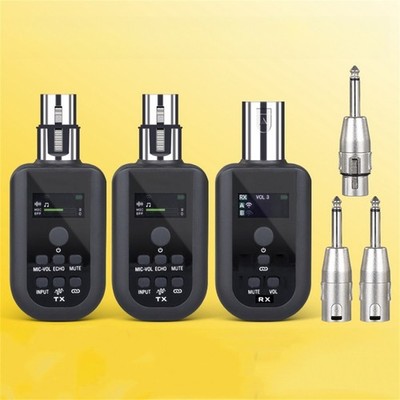 Drahtloses Mikrofonsystem 2 4 GHz XLR-Sender Empfänger 160 Fuß Reichweite