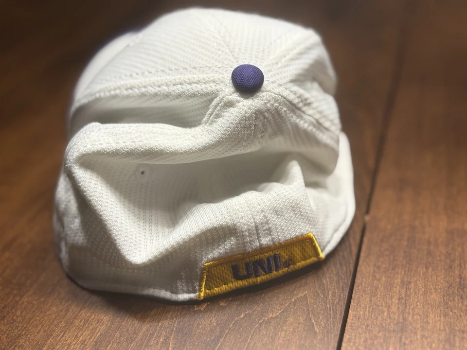 University of Northern Iowa Panthers white baseball cap, one size fits most - Image 3 of 4