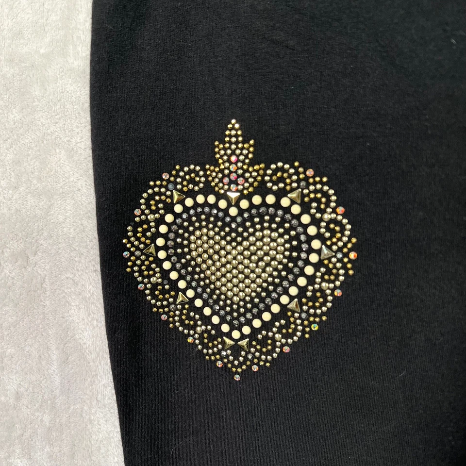 Брюки женские Christine Alexander маленькие черные кристаллы Swarovski со стразами в виде сердца - Изображение 2 из 4