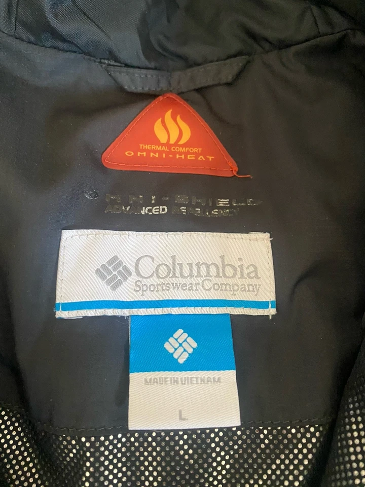 Chaqueta acolchada Columbia para mujer talla grande Omni Heat marrón repelencia avanzada Foto 4 de 4