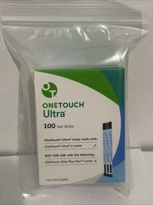 100 ct One Touch Ultra Test Strips exp 01-31-2026 - Brand New Sealed