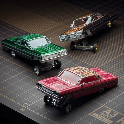 (Pre)97M 1:64 Corona Impala SS 1964 Lowrider Hydraulic Chassis Diecast Model Car