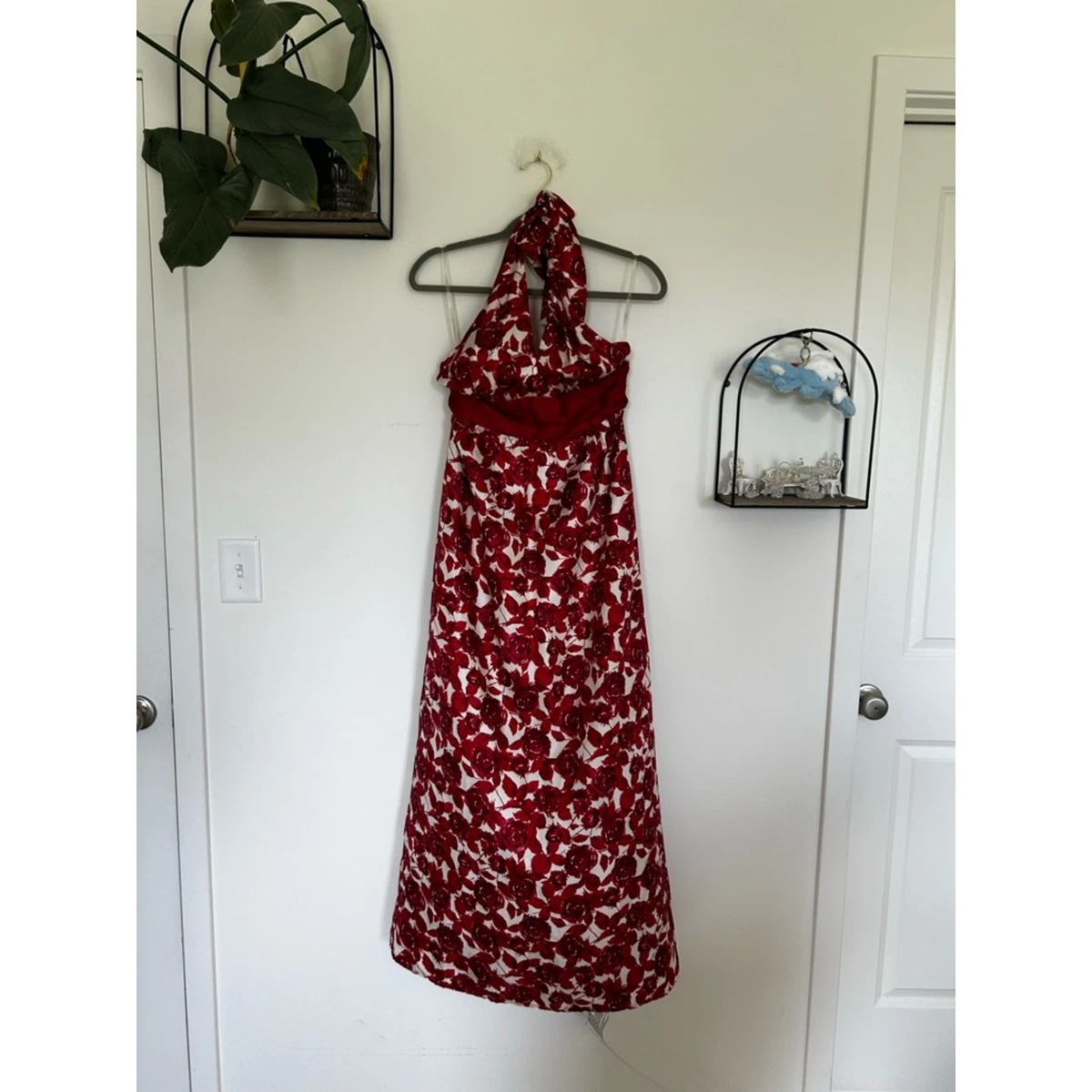 floral halter dress forever 21 Women's for sale cottagecore flowy a-line curvy maxi