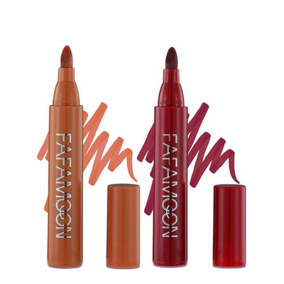 #ad 2 Color Lip Stain Tip Marker SetHydrating amp; Long Lasting Lip Liner Stain Wat... $14.81