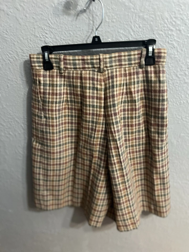 Винтажные шорты в клетку из шерстяной смеси Susan Bristol см. описание - Изображение 4 из 4