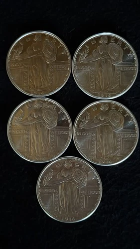 5-1916 Standing Liberty 1oz .999 Fine Silver Round By GS Mint