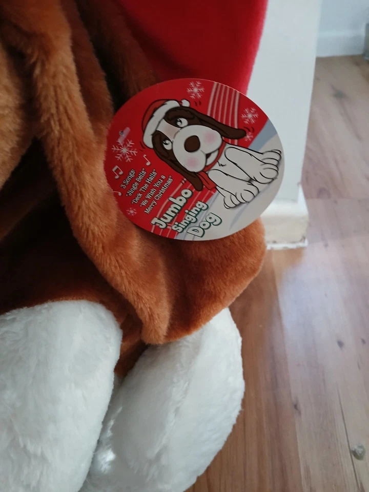 Telitoy Jumbo Singing Musical Christmas Puppy Dog Toy 22 Inch Xmas Display - Image 4 of 4