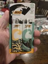 BIC Ecolutions 2 Pk Pocket Lighter, Ecofriendly Candle Lighters, NIB