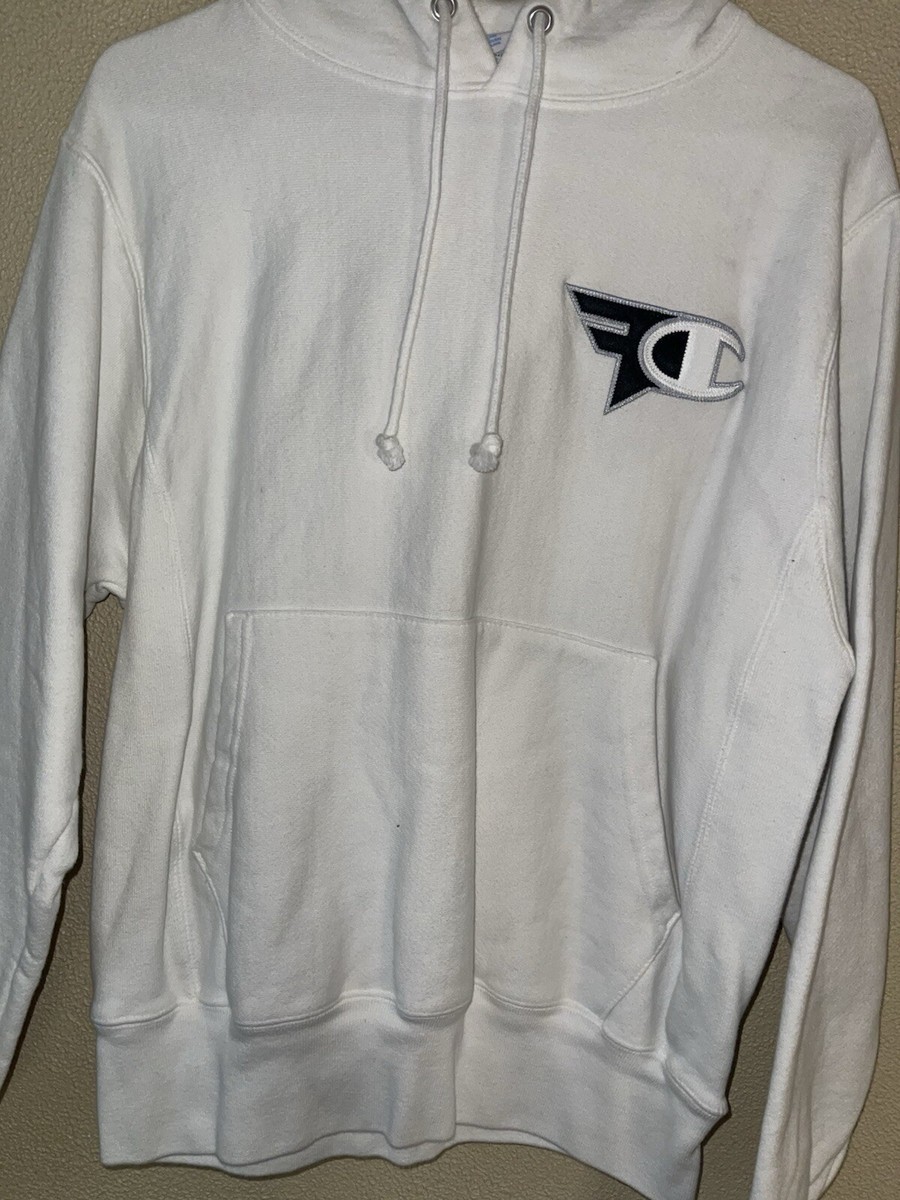 Faze Clan x Champion White Ghost Hoodie