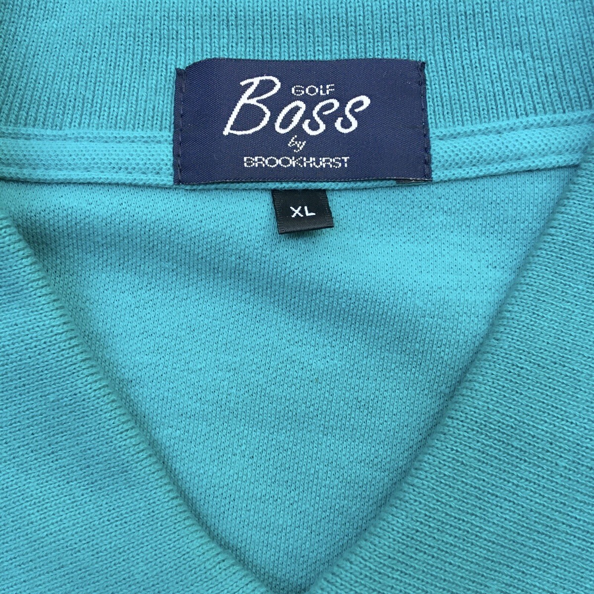 Boss America Brookhurst XL ラガーシャツ Boss by Brookhurst New Knit XL Golf Shirt Teal Color 100