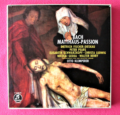 Otto Klemperer BACH: St.Matthew Passion - 1950s COLUMBIA MONO 4LP Box + Booklet