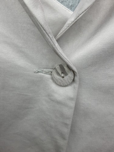 Mink Pink Pewter Grey 10 Cotton Blend Lined Cutout Back Cotton Blend Jacket - Picture 4 of 11