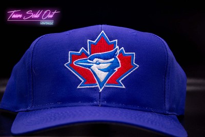 Vintage Logo 7 Toronto Blue Jays Plain Logo Snapback Hat MLB