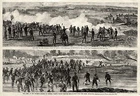 Civil War Union Massachusetts Battery & 3rd Army Corp Kellys Ford Vintage Prints