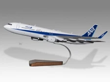 Boeing 767-300ER All Nippon Airways Desk Wood Airplane Model Small Scale 1/150