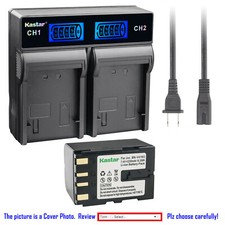 Kastar Battery LCD Rapid Charger for Original JVC BN-V416 V416 BN-V38 BN-V312U