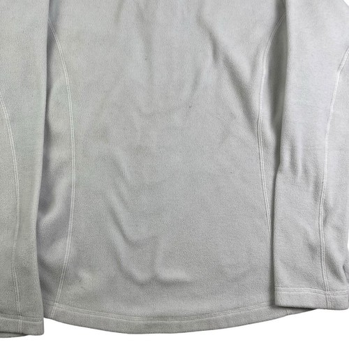 Vintage Helly Hansen 1/4 Zip Pullover Fleece Jumper White Women’s Large - Picture 5 of 5